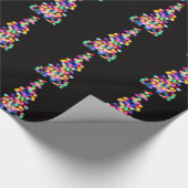 Blurred kerstlampjes cadeaupapier (Hoek)