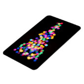 Blurred kerstlampjes magneet (Linkerzijde)