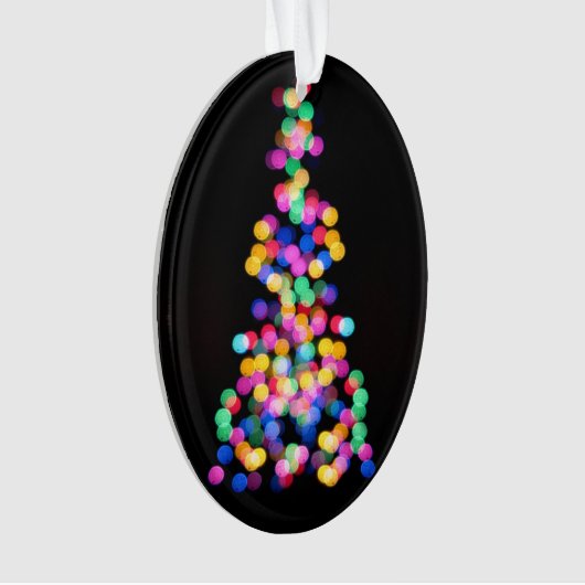 Blurred kerstlampjes ornament (voorkant)