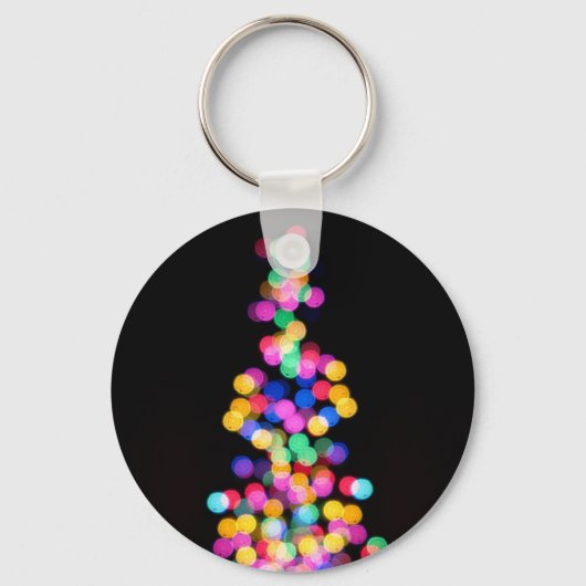 Blurred kerstlampjes sleutelhanger (Voorkant)