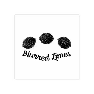 Blurred Limes Rubberstempel