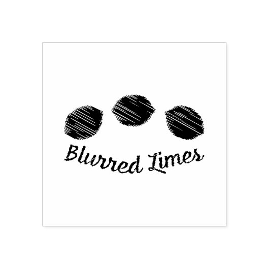 Blurred Limes Rubberstempel (Afrduk)