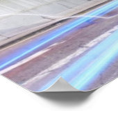 Blurred Traffic at Night Poster (Hoek)