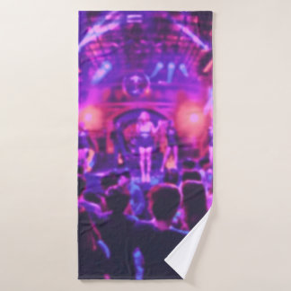 Blurred van de club in pastelkleurstijl op het sch badhanddoek