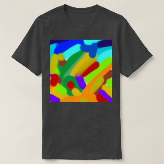 Blurrode lijnen t-shirt (Design voorkant)