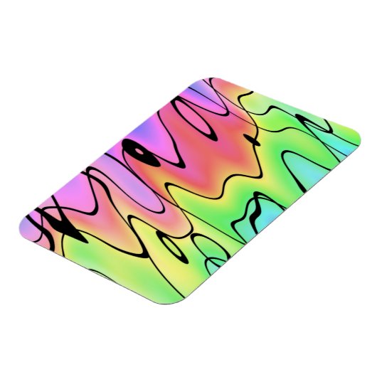 Blurry regenboog magneet (Linkerzijde)