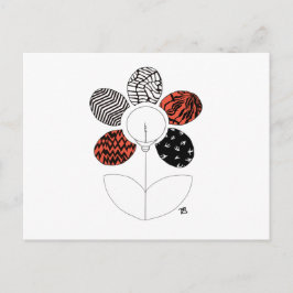 BlurryFlower-Briefkaart Briefkaart
