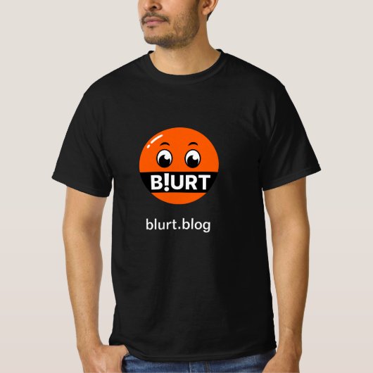 Blurt.blog Basic Dark T-Shirt (Devant)