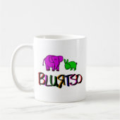 blurtso logo groen en roze koffiemok (Links)