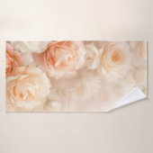 Blush 3 D Waterverf Rozen Badhanddoek (Badhanddoek)