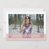 Blush | Aankondiging en uitnodiging van het Afstud (Voorkant)