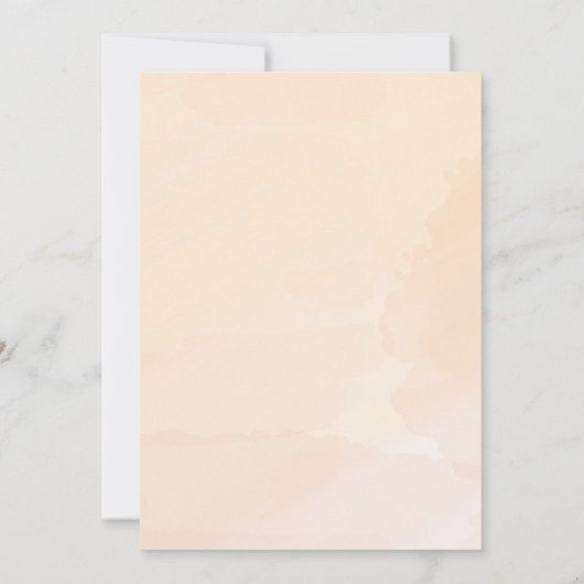 Blush Abridal Waterverf Brunch Uitnodiging (Achterkant)