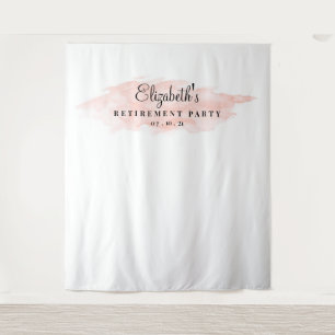 Blush afscheidsparty achtergrond, Photo Booth Prop Wandkleed