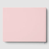 Blush and Gold Cute Livre d'invité Mariage moderne (Verso)
