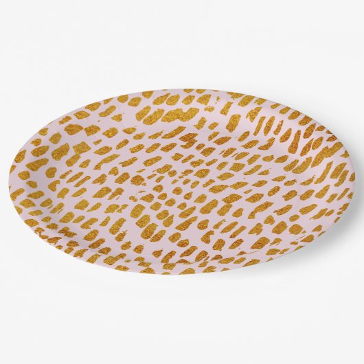 Blush and Gold Leopard Safari Theme Paper Bord (Gekanteld)