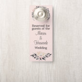 Blush and Grey Wedding Hotel Room Gereserveerd (Op knop)