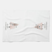 Blush and Neutral Christmas Tree Kitchen Towel Theedoek (Horizontaal)