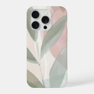 Blush and Sage Botanical Abstract – Soft Modern  iPhone 15 Pro Hoesje