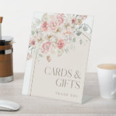 Blush and White Floral Arch Gifts and Kaarten Sign Reclamebord Met Voetstuk (Insitu)