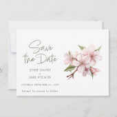 Blush Apple Blossom Sla de datum op Save The Date (Voorkant)