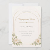 Blush Arch Engagement Style Invitation (Devant)