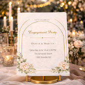 Blush Arch Engagement Style Invitation