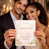 Blush Arch Engagement Style Invitation