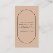 Blush Arch Lashes Beauty Minimalist Visitekaartje (Achterkant)