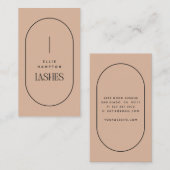 Blush Arch Lashes Beauty Minimalist Visitekaartje (Voorkant / Achterkant)