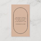 Blush Arch Lashes Beauty Minimalist Visitekaartje (Achterkant)