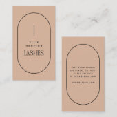 Blush Arch Lashes Beauty Minimalist Visitekaartje (Voorkant / Achterkant)