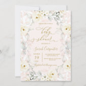 Blush Baby shower Invitation fille (Devant)
