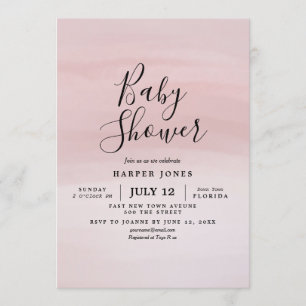 Blush Baby shower Nodig uitvinding uit Kaart