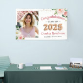 Blush Balloon Font Class of 2025 Afstudeerfeest Spandoek (Beurs)