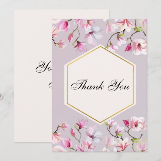 Blush & Bashfull Merci note (Devant / Derrière)