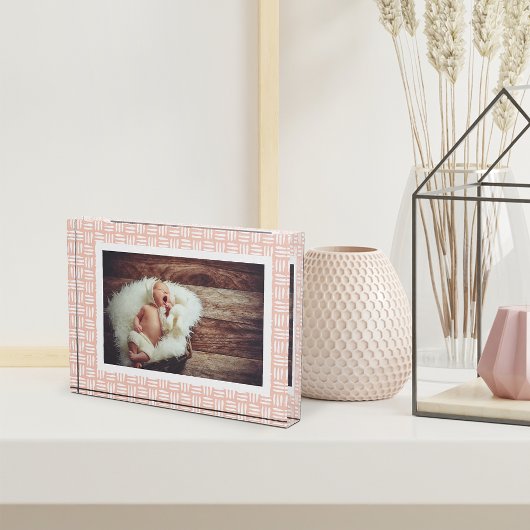 Blush Basketweve Fotoblokken