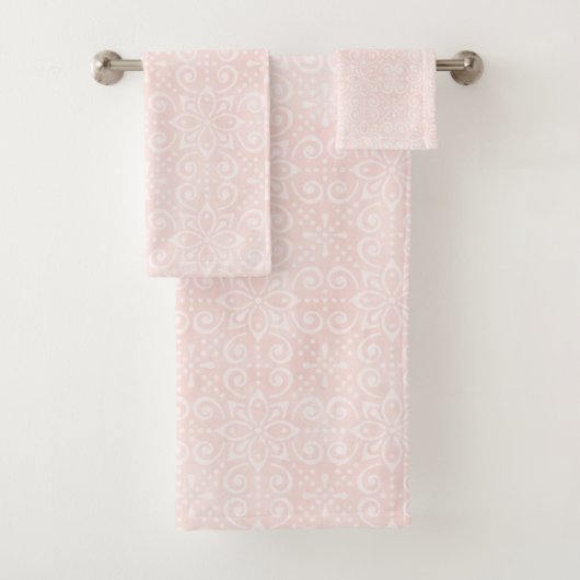 Blush Batik Bath Towel Set Bad Handdoek (Insitu)