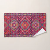 Blush Bazaar : Héritage Marocain Rose Elégance (Serviette à main)