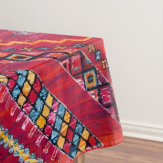 Blush Bazaar: Roze Marokkaanse erfgoed elegantie Tafelkleed (Voorbeeld)