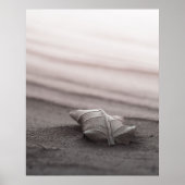 Blush Beach met Leaf Poster (Voorkant)
