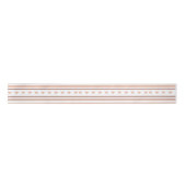 Blush Beige Boho Stripes Gold Foil Hearts Lint (Voorkant)
