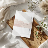 Blush Bergketen Landschap Bruiloft Uitnodigingen Wikkel