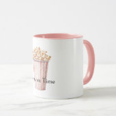 Blush Bioscoop Tijd Popcorn Mok (Voorkant rechts)