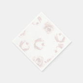 Blush Black Classy Floral Roos Dress Vrijgezellenf Servet (Hoek)