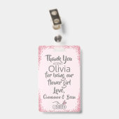 Blush bloem Meisje Petal Patrol Badge (Back with Clip)