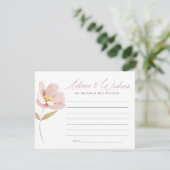 Blush Bloemen Advies en Wensen Kaart (Staand voorkant)
