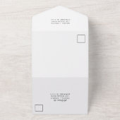  Blush Bloemen Bruiloft Alles in Een Uitnodiging (Buitenkant)