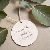 Blush Bloemen Elegante bruiloft Custom Bedankjes Labels