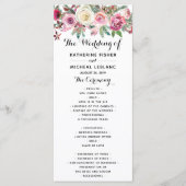 Blush Bloemen Trouwprogramma Programma (Voorkant)