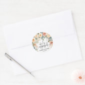 Blush Bloemen Waterverf bruiloft Sticker (Envelop)